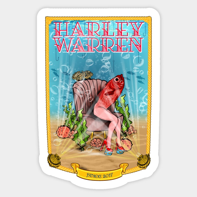 Mermaid Sticker by Harley Warren